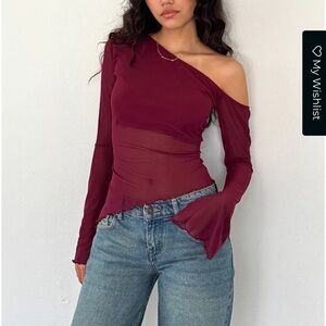 Narcissa Asymmetric Long Sleeve Top